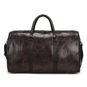 Pu Retro Travel Bag Large Capacity Short Distance Bag Light Exercise Fitness