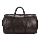 Pu Retro Travel Bag Large Capacity Short Distance Bag Light Exercise Fitness