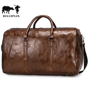 Pu Retro Travel Bag Large Capacity Short Distance Bag Light Exercise Fitness