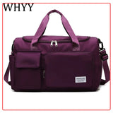 Waterproof Nylon Sports Gym Bag Large Capacity Shoulder Bag