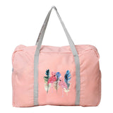 Men's Foldable Fishing Handbag Flamingo Print Camping Storage Pouch