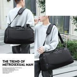 Men's Large Capacity Travel Bag, Wet/Dry Separation, Sports Fitness Bag