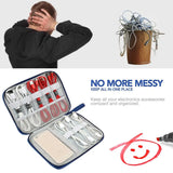 Digital USB Cables Storage Bag Travel Organizer