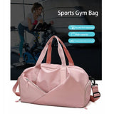 Portable Wet/Dry Separation Travel Bag With Shoe Compartment