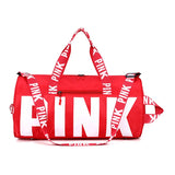 Printed Shoulder Gym Bag Large Storage