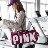 Printed Shoulder Gym Bag Large Storage