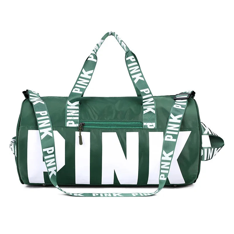 Printed Shoulder Gym Bag Large Storage