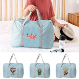 Foldable Duffle Bag Organizers Large Capacity Packing Cubes Hand print Luggage B