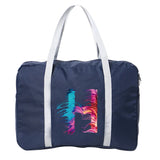 Foldable Duffle Bag Large Capacity Portable Travel Bag Letter Printed