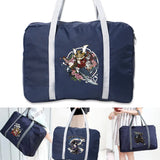 Unisex Foldable Duffle Bag Samurai Print Large Capacity Travel Bag