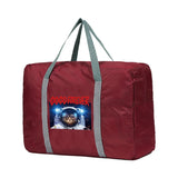 Unisex Foldable Duffle Bag Astronaut Pattern Travel Luggage