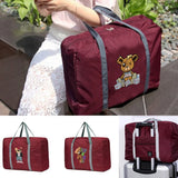 Unisex Foldable Duffle Bag Bear Pattern Travel Bag