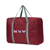 Unisex Foldable Duffle Bag Butterfly Pattern Large Capacity Luggage