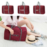 Foldable Duffle Bag Large Capacity Cartoon Pattern Travel Bag