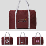 Unisex Foldable Duffle Bag Waterproof Portable Luggage Bag Bride Series Print