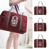 Skull Print Foldable Duffle Bag Large Capacity Organizer