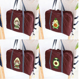 Avocado Print Foldable Duffle Bag Large Capacity