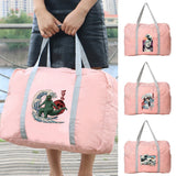 Women's Outdoor Camping Luggage Storage Bag with Wave Print