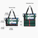 Women's Travel Bag Weekender Overnight Shoulder Gym Tote Wet Dry Separation