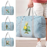 Large Capacity Duffle Bag with Golden-Flower Pattern
