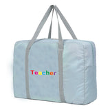 Large Capacity Unisex Weekend Duffle Bag Teacher Pattern Travel Accessories