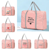 Travel Bags Duffle Bag Organizer Foldable Handbags Nurse Pattern Luggage