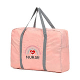 Travel Bags Duffle Bag Organizer Foldable Handbags Nurse Pattern Luggage