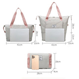 Foldable Travel Bag Large Storage Women Duffel Shoulder Waterproof Handbag
