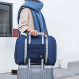 Large Capacity Foldable Luggage Water Proof Handbag Love Series Print