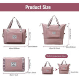 Large Capacity Travel Bag Foldable Organizer Tote Carry On Women Shoulder Duffle