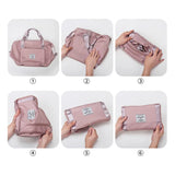 Waterproof Foldable Duffle Bag Large Capacity Travel Tote Shoulder Bag