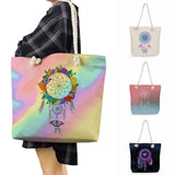 Beach Tote Bag Dream Catcher Tree Print Handbag
