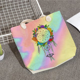 Beach Tote Bag Dream Catcher Tree Print Handbag