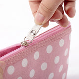 Travel Canvas Storage Bag Polka Dots Sunscreen Organizer
