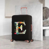 Elastic Flower Alphabet Luggage Cover 18-32 Inch Dust-proof Protective Cover