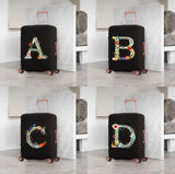 Elastic Flower Alphabet Luggage Cover 18-32 Inch Dust-proof Protective Cover