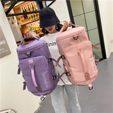 Women's Travel Duffel Bag, Sports Tote Gym Bag, Shoulder Weekender Overnight Bag
