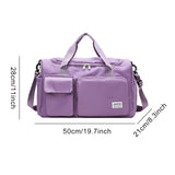 Waterproof Travel Duffle Bag with Wet and Dry Separation Compartments