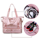 PINK Gym Bag Dry Wet Separation Yoga Bag Multifunction Handbags