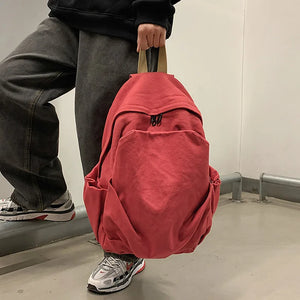 Canvas Travel Backpack for Teen Girls Schoolbags