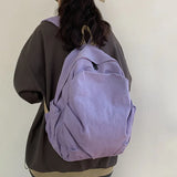 Canvas Travel Backpack for Teen Girls Schoolbags