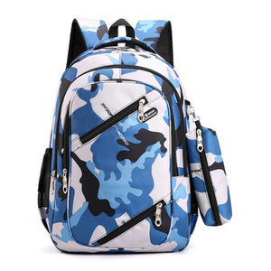 Camouflage Men Backpacks Boy Military School Bags For Teenage Boys Girls School