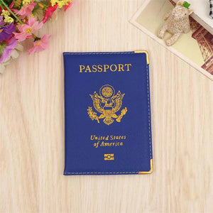 Travel Leather Passport Cover for Women Girls, US Passport Case Protector