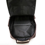 Travel Leisure PU Leather Backpacks for School Women Men