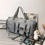 Nylon Gym Bag Wet Dry Separation Yoga Bag Large Shoulder Bag