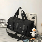 Nylon Gym Bag Wet Dry Separation Yoga Bag Large Shoulder Bag