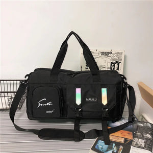 Nylon Gym Bag Wet Dry Separation Yoga Bag Large Shoulder Bag