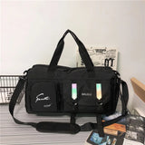 Nylon Gym Bag Wet Dry Separation Yoga Bag Large Shoulder Bag