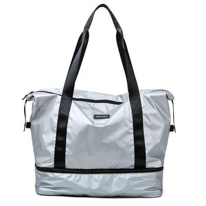 Nylon Gym Duffle Bag Wet Dry Separation Large Capacity Lightweight