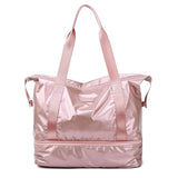 Nylon Gym Duffle Bag Wet Dry Separation Large Capacity Lightweight